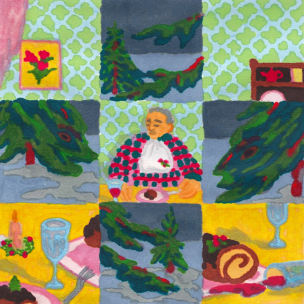 Inès Gradot painting